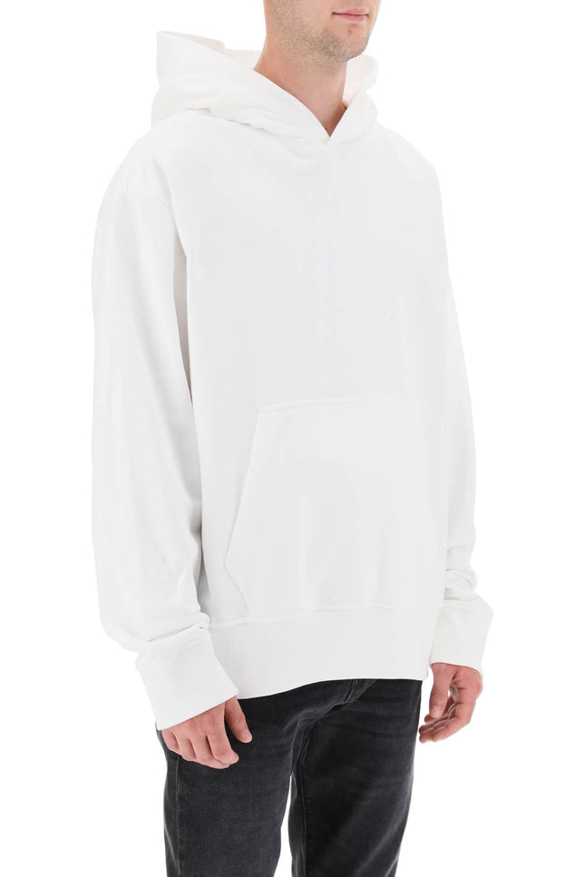 'S-Macs-Hood-Megoval' Hoodie With Logo Embroidery-men > clothing > t-shirts and sweatshirts > sweatshirts-Diesel-Urbanheer
