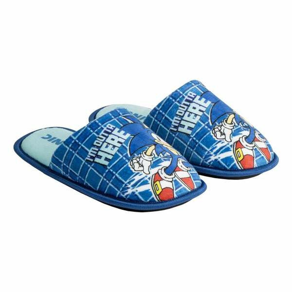 House Slippers Sonic Blue-Shoes and accessories, Shoes-Sonic-Urbanheer