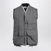 Maison Margiela Vest Work in Progress grey in wool-Jackets-Maison Margiela-46-Urbanheer
