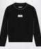 MM6 Maison Margiela Wool-blend sweater with contrast trim in black