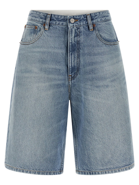 Mm6 Maison Margiela White Carré Bermuda Shorts