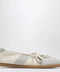 Maison Margiela Replica Ballet lace-up flats in nappa, bleached sand