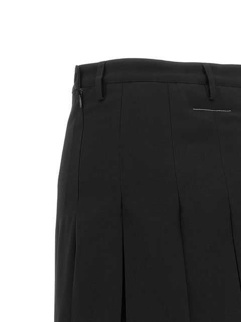 Mm6 Maison Margiela Overlapping Pleated Skirt