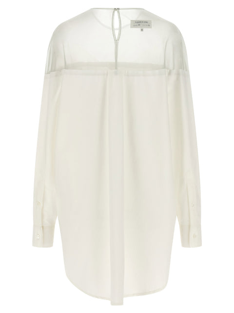 Mm6 Maison Margiela Tulle Insert Shirt