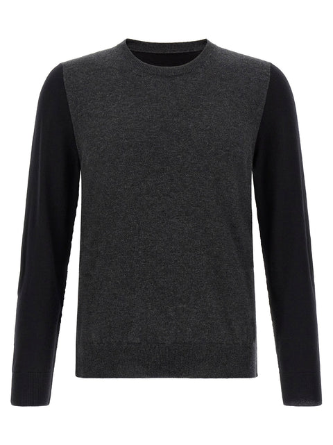 Maison Margiela Two-tone Wool Sweater