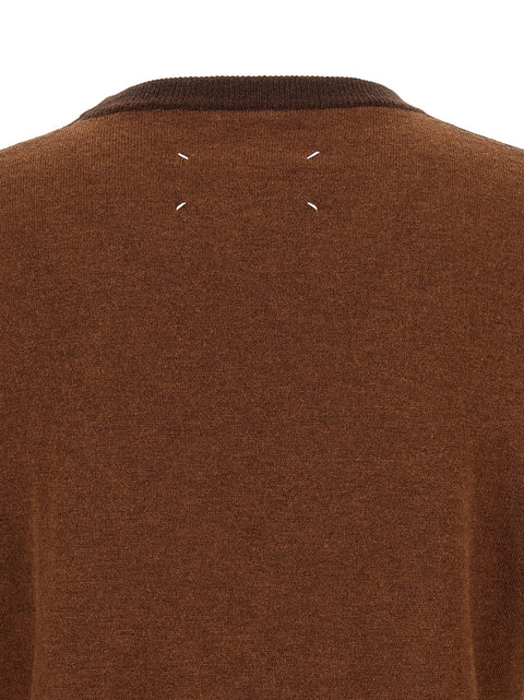 Maison Margiela Two-tone Wool Sweater