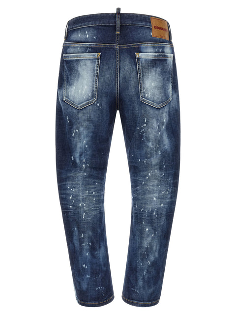 Dsquared2 Bro Jeans With Paint Details