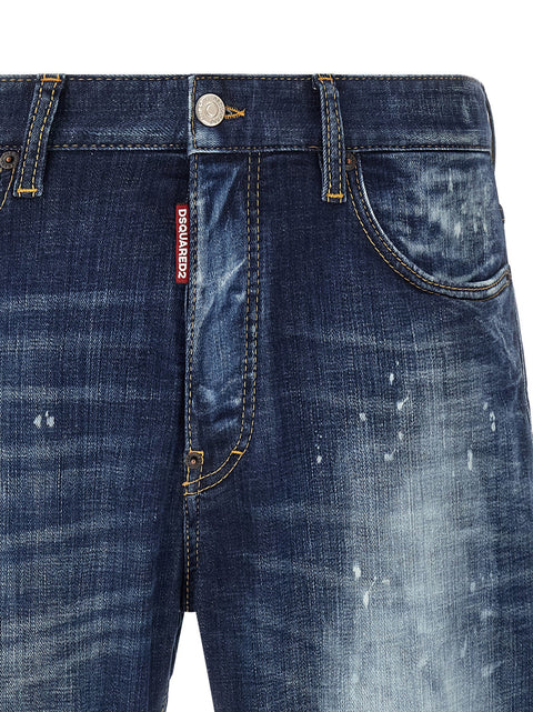 Dsquared2 Bro Jeans With Paint Details