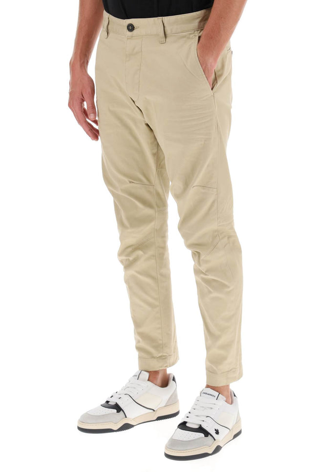 Beige Dsquared2 Sexy Chino Pants-Dsquared2-Urbanheer