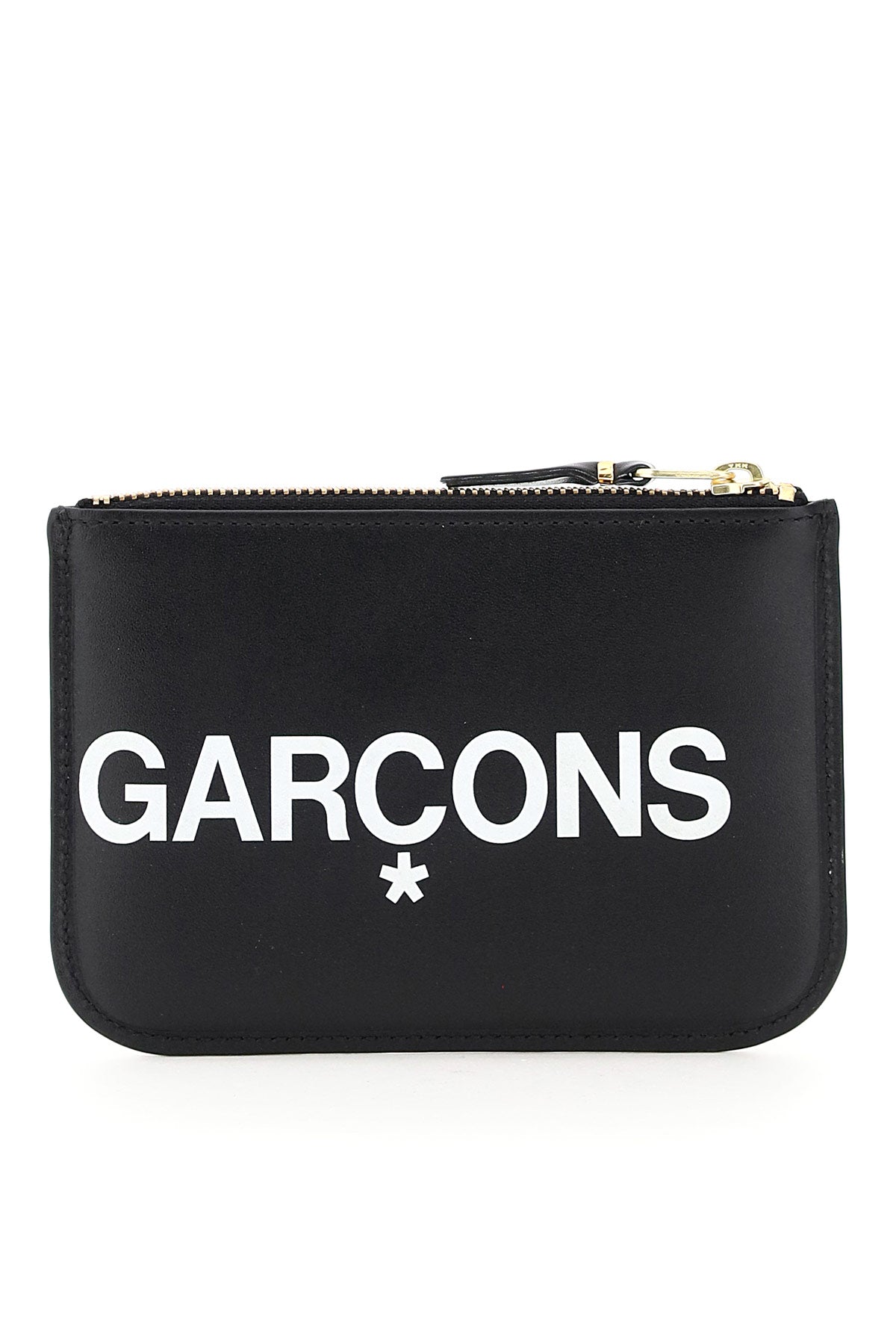 Comme Des Garcons Wallet Huge Logo Pouch Black-Comme Des Garcons Wallet-Black-os-Urbanheer