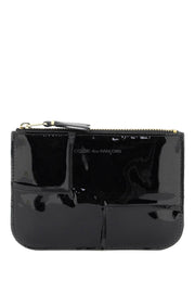 Comme Des Garcons Wallet Zip Around Patent Leather Wallet With Zipper-Wallet-Comme Des Garcons Wallet-os-Urbanheer