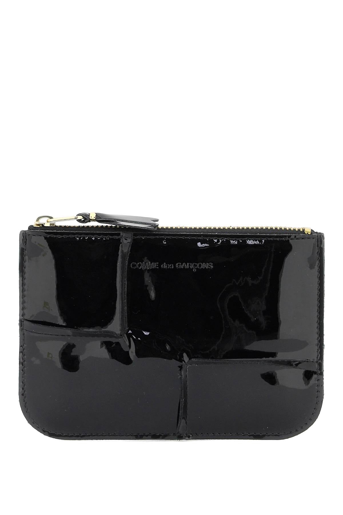 Comme Des Garcons Wallet Zip Around Patent Leather Wallet With Zipper-Wallet-Comme Des Garcons Wallet-os-Urbanheer