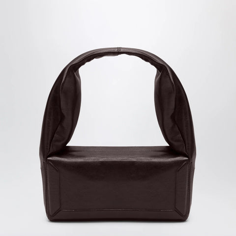 Maison Margiela Box East West Small Bag in Burgundy Leather