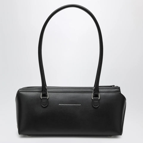 MM6 Maison Margiela Small black leather Bowling bag