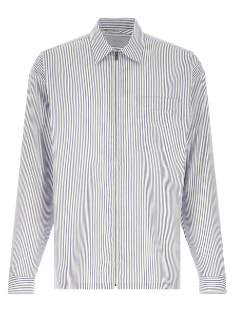 Prada Zip Striped Shirt