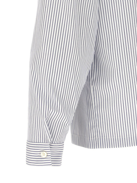 Prada Zip Striped Shirt
