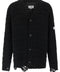 Mm6 Maison Margiela Distressed Wool Cardigan