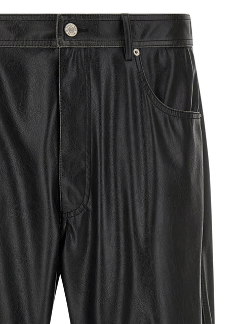 Mm6 Maison Margiela Leather-effect Pants