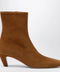Aquazzura Chestnut Sloan suede ankle boots