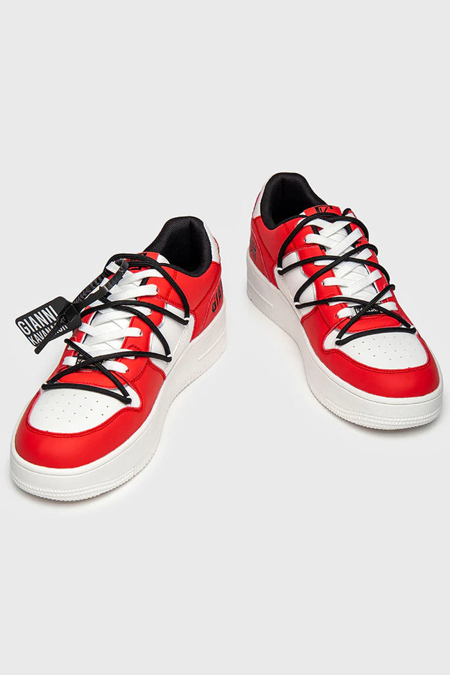 Red Wrapped Sneakers-Sneakers-Gianni Kavanagh-RED-40-Urbanheer