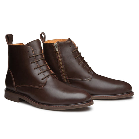 SOFT TOE LACE BOOT MICH BROWN