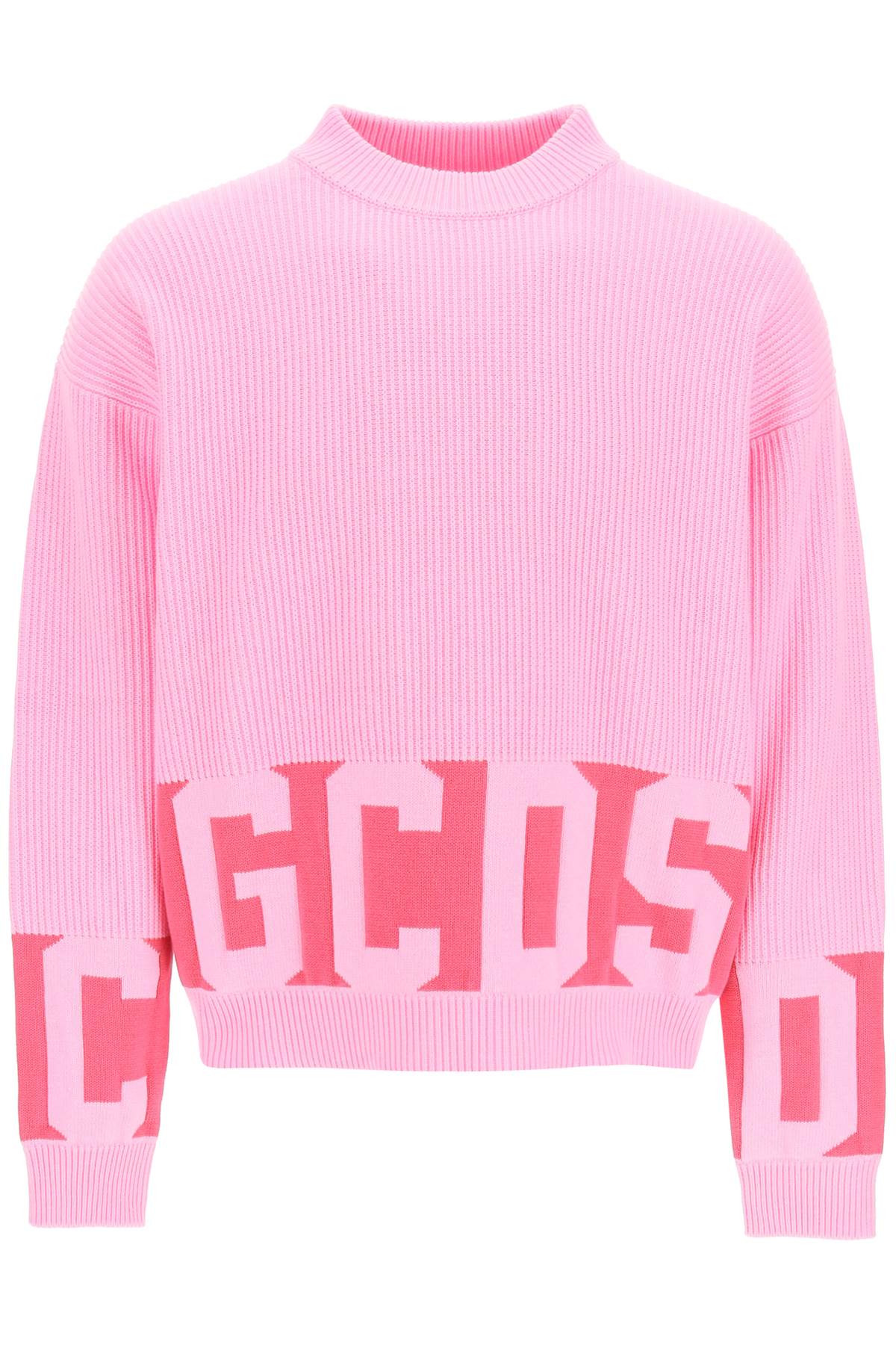 Gcds New Band Logo Sweater-GCDS-Pink-M-Urbanheer