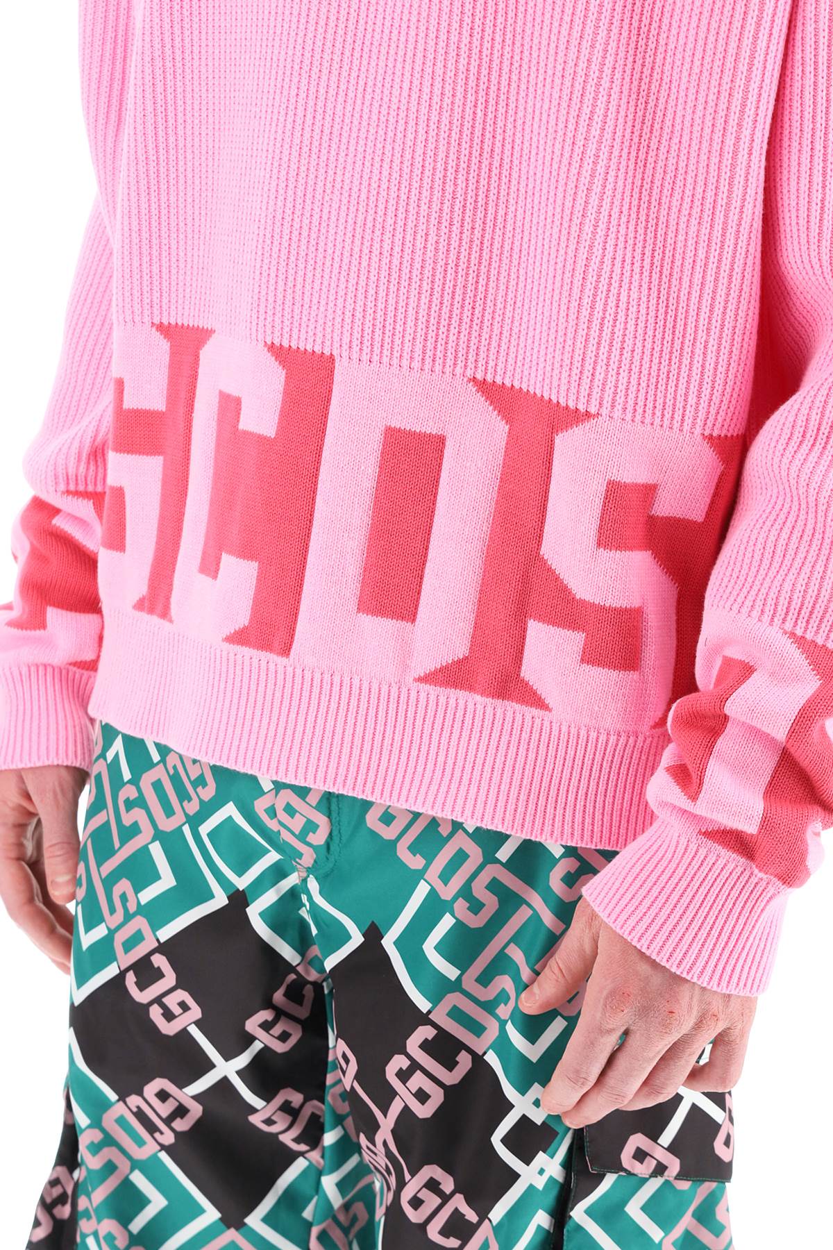 Gcds New Band Logo Sweater-GCDS-Pink-M-Urbanheer