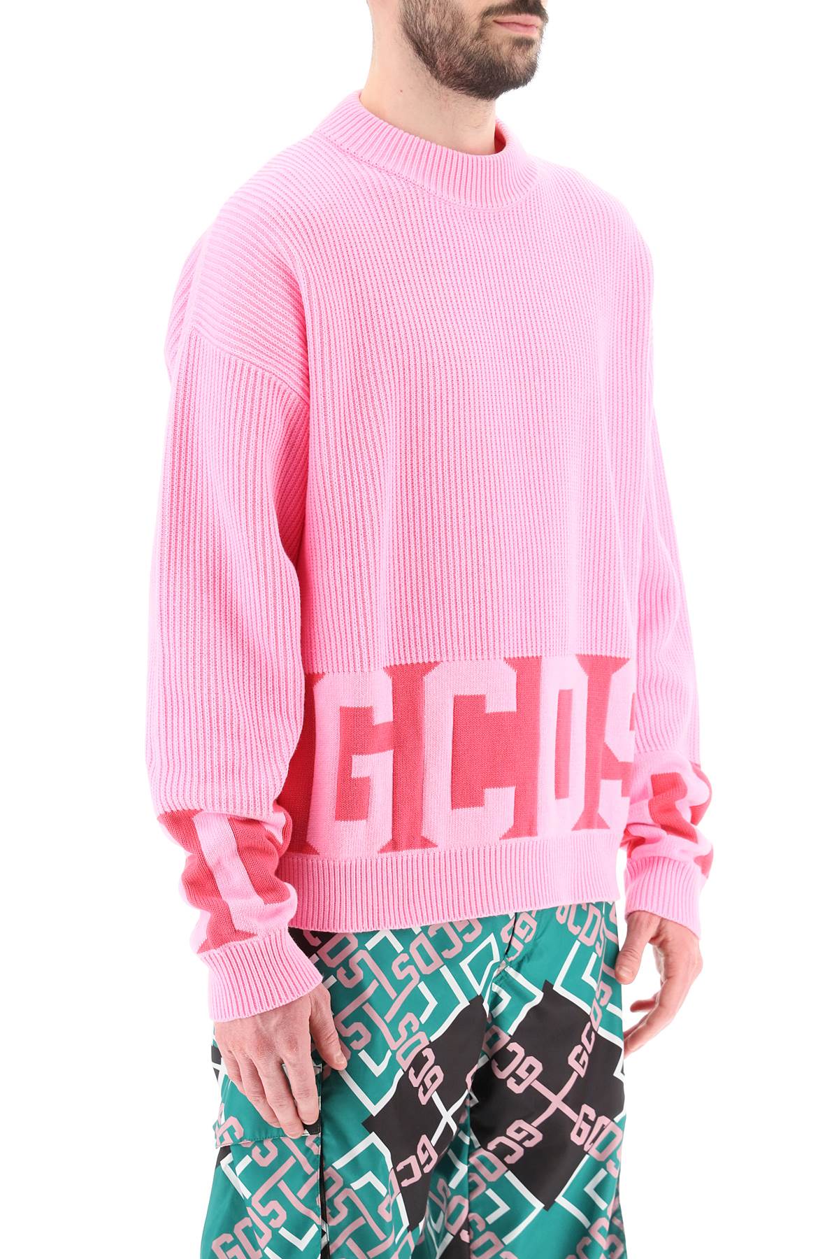 Gcds New Band Logo Sweater-GCDS-Pink-M-Urbanheer