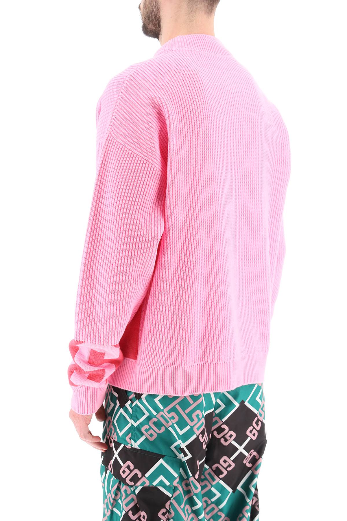 Gcds New Band Logo Sweater-GCDS-Pink-M-Urbanheer