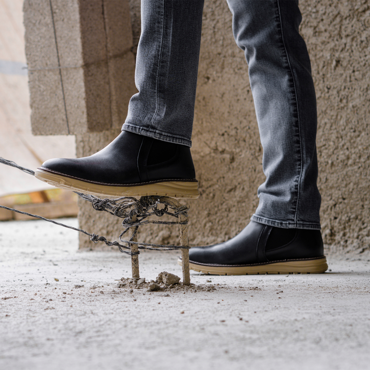 STEEL TOE CHELSEA BOOT BECKS BLACK-Chelsea Boots-Proxon Premium Workwear-6-Urbanheer