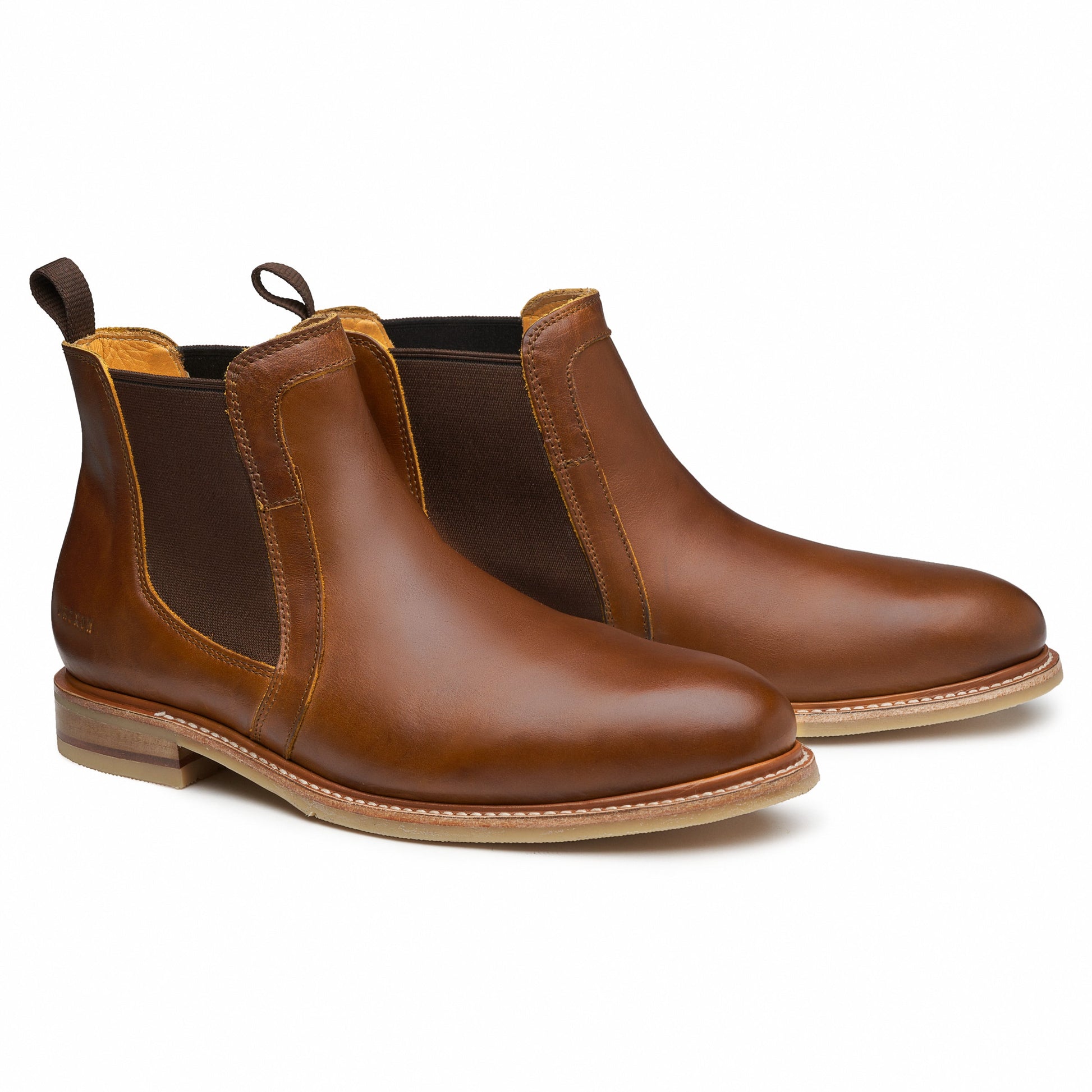 STEEL TOE CHELSEA BOOT WALLACE AMBER-Chelsea Boots-Proxon Premium Workwear-6-Urbanheer