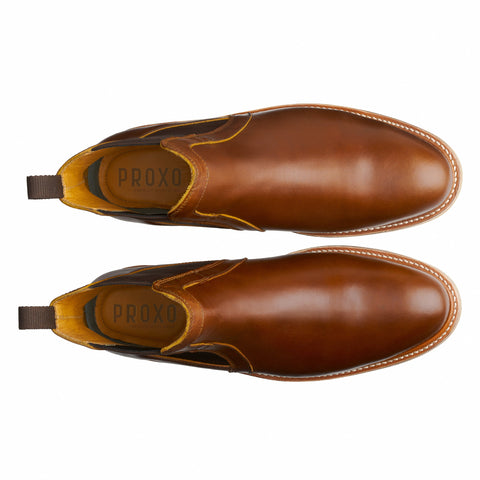 STEEL TOE CHELSEA BOOT WALLACE AMBER-Chelsea Boots-Proxon Premium Workwear-6-Urbanheer