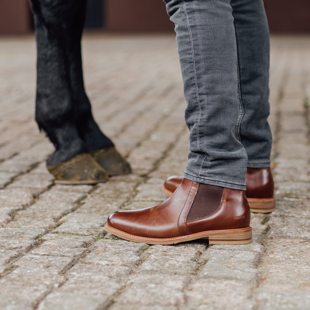 STEEL TOE CHELSEA BOOT WALLACE AMBER-Chelsea Boots-Proxon Premium Workwear-6-Urbanheer