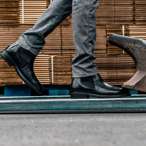 STEEL TOE CHELSEA BOOT WALLACE BLACK-Chelsea Boots-Proxon Premium Workwear-6-Urbanheer