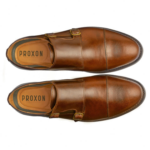 STEEL TOE MONK STRAP SHOE DANTE AMBER-Executive Safe-Proxon Premium Workwear-6-Urbanheer