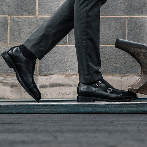 STEEL TOE MONK STRAP SHOE DANTE BLACK-Executive Safe-Proxon Premium Workwear-6-Urbanheer