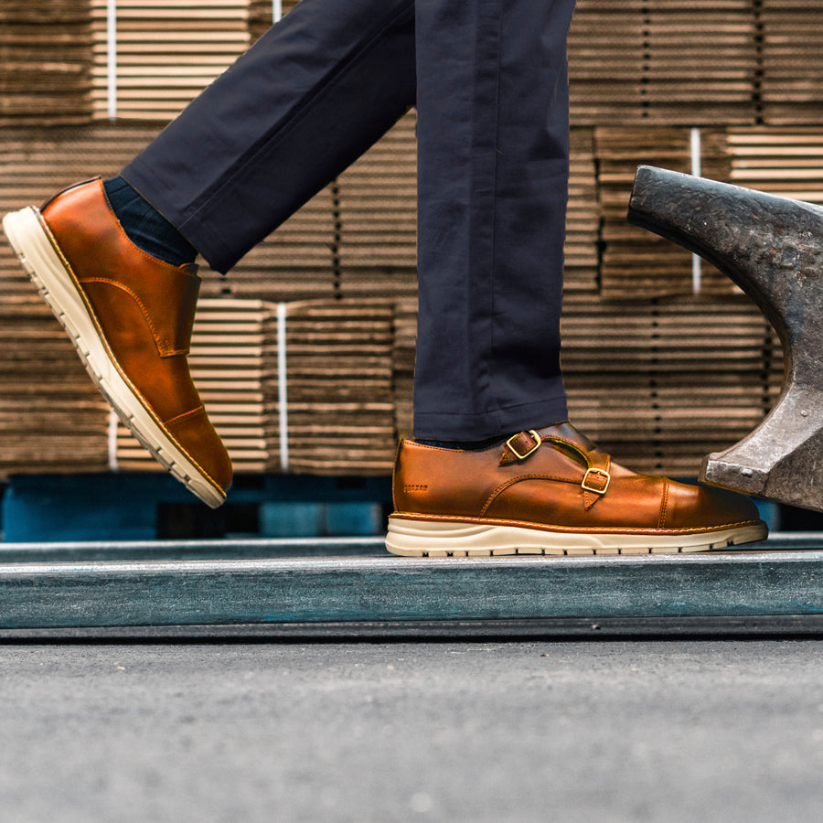 STEEL TOE MONK STRAP SHOE GRAND AMBER-Active Safe-Proxon Premium Workwear-6-Urbanheer