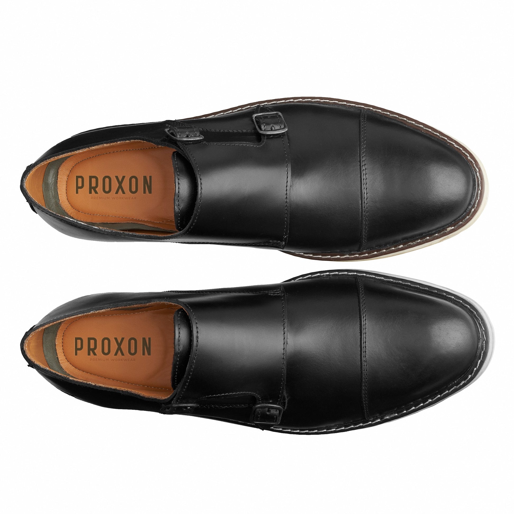 STEEL TOE MONK STRAP SHOE GRAND BLACK-Active Safe-Proxon Premium Workwear-6-Urbanheer