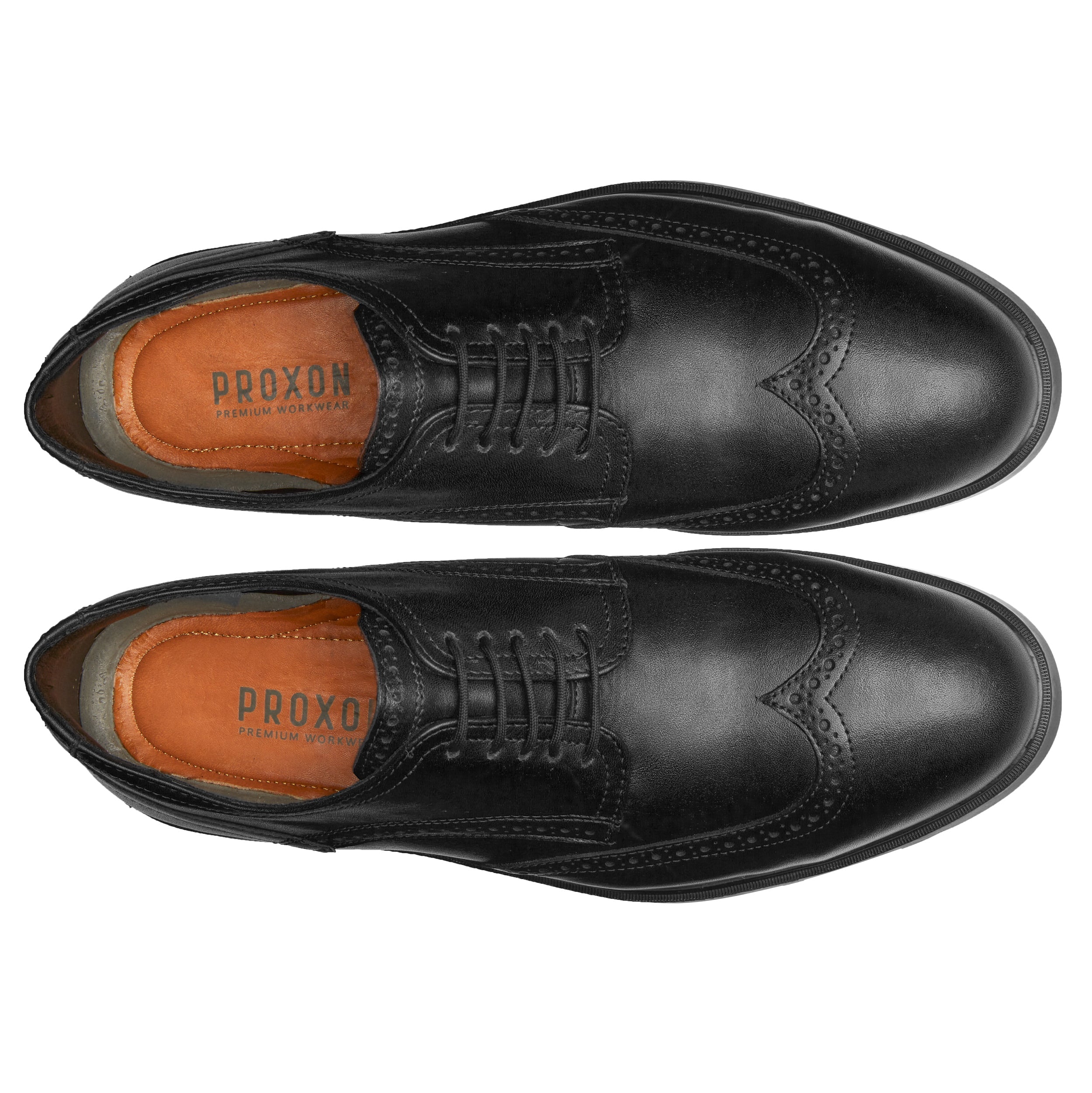 STEEL TOE OXFORD SHOE CAPTAIN BLACK-Executive Safe-Proxon Premium Workwear-8-Urbanheer