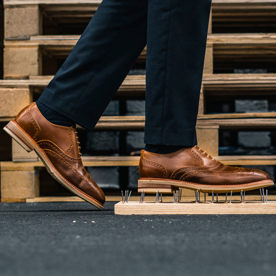 STEEL TOE OXFORD SHOE PILOT AMBER-Oxford-Proxon Premium Workwear-6-Urbanheer