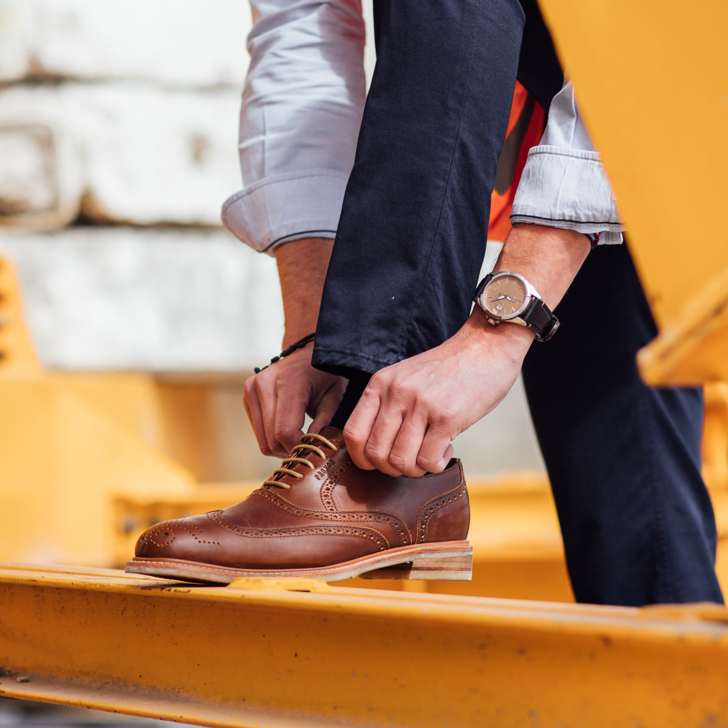 STEEL TOE OXFORD SHOE PILOT AMBER-Oxford-Proxon Premium Workwear-6-Urbanheer