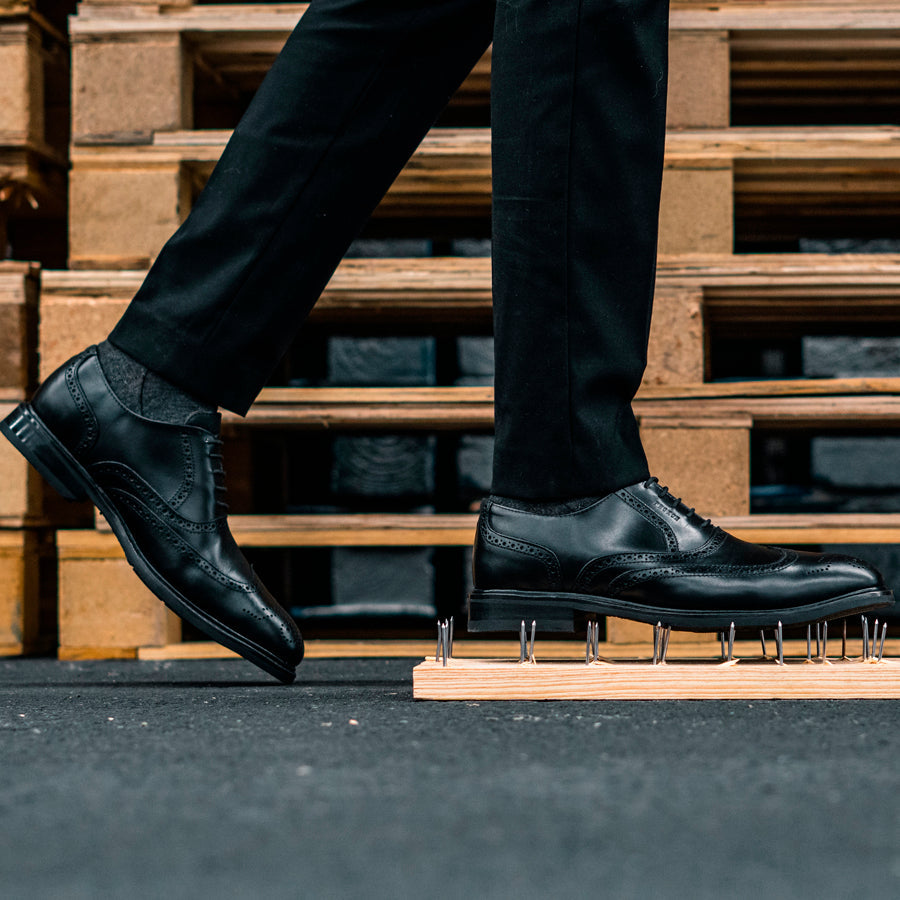 STEEL TOE OXFORD SHOE PILOT BLACK-Oxford-Proxon Premium Workwear-6-Urbanheer