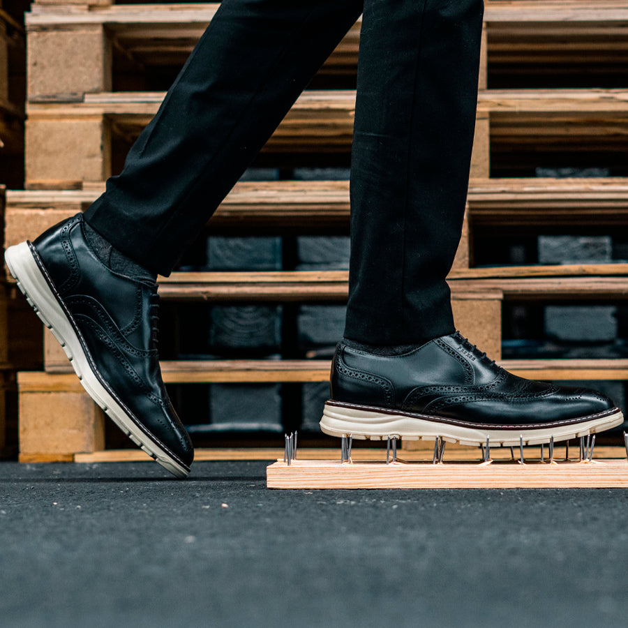 STEEL TOE OXFORD SHOE VOLTA BLACK-Active Safe-Proxon Premium Workwear-6-Urbanheer