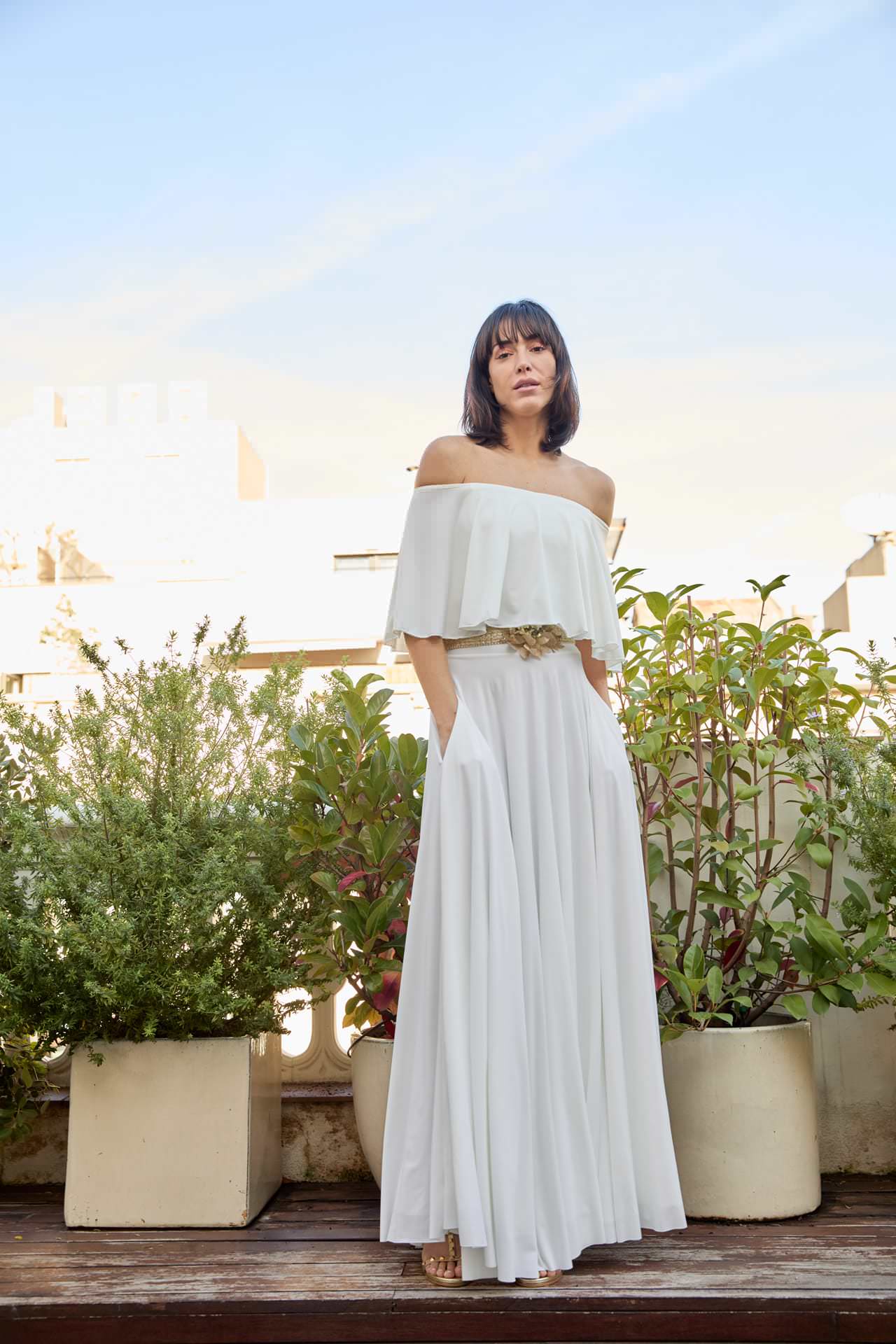 STRAPLESS TOP-MULTIDRESS-Ceylan Bcn-IVORY-M-Urbanheer