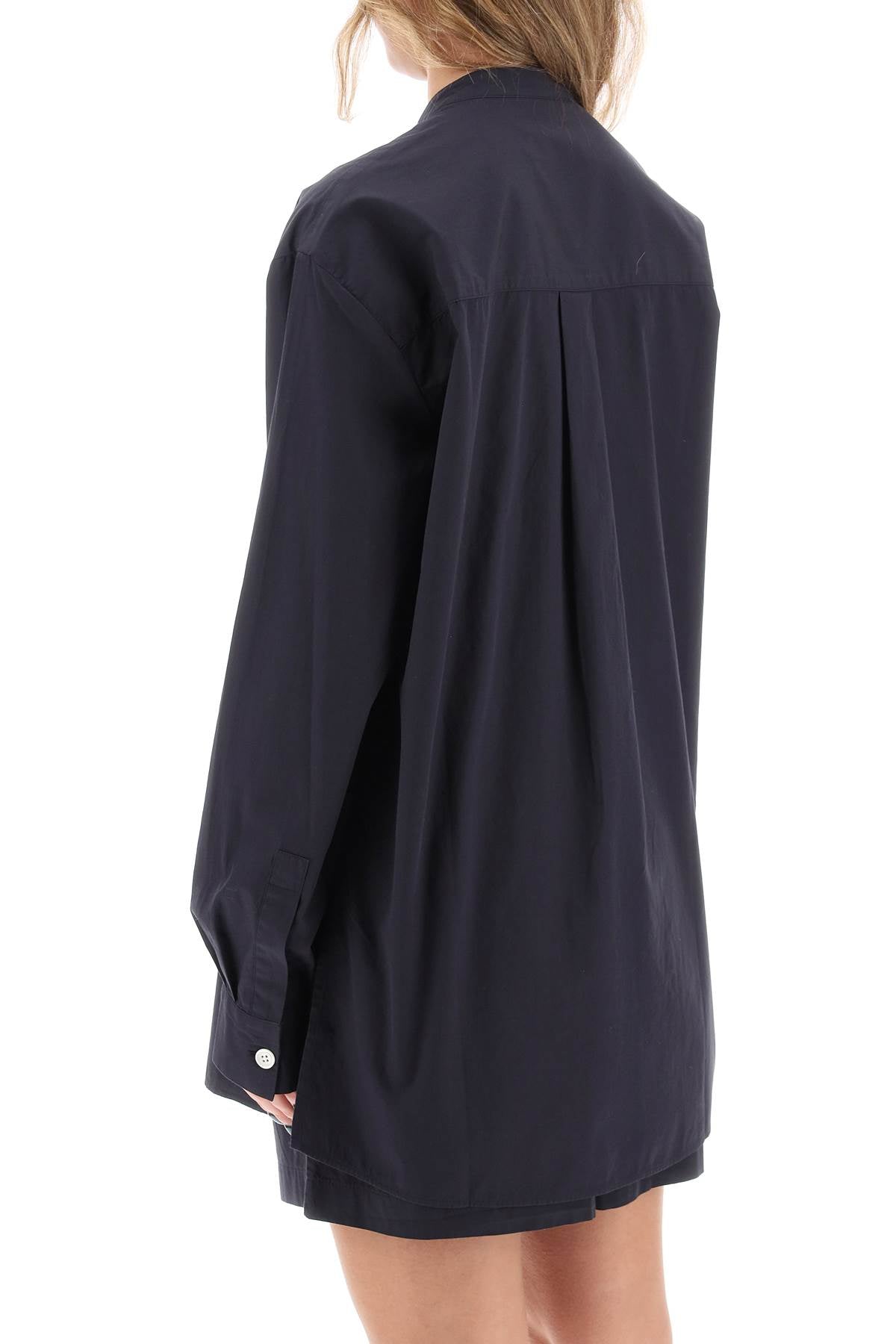 Birkenstock X Tekla Organic Poplin Pajama Shirt-Birkenstock X TEKLA-Blue-S-Urbanheer