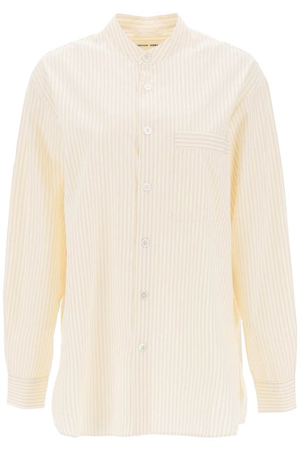 Birkenstock X Tekla Organic Poplin Pajama Shirt White-Birkenstock X TEKLA-White-S-Urbanheer