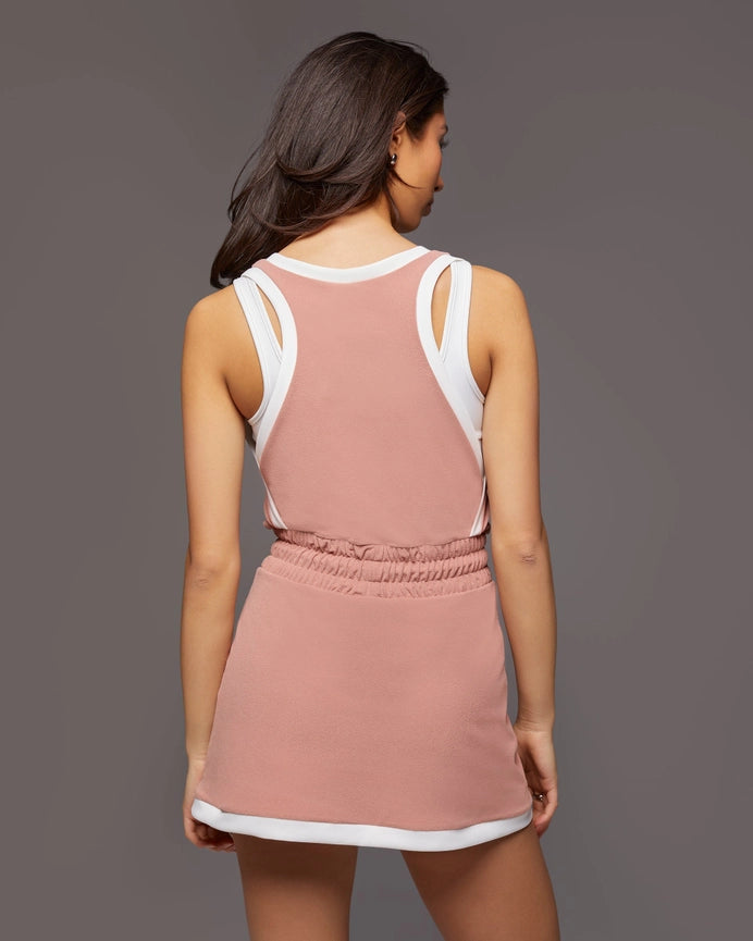 Sabato Dress-Dress-MICHI-XS-Pink Sand/White-Urbanheer
