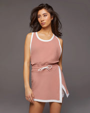 Sabato Dress-Dress-MICHI-XS-Pink Sand/White-Urbanheer