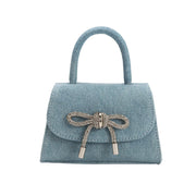 Sabrina Denim Mini Crossbody Bag-Bag-Melie Bianco-6.25"W x 4.25"H x 2.75"D-Urbanheer