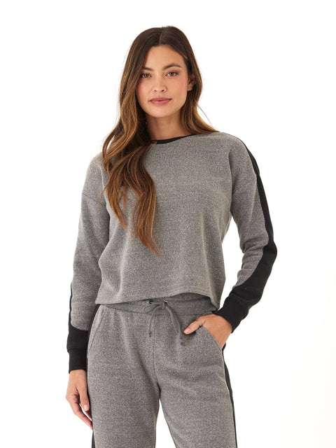 Sadia Triblend Fleece Colorblock Pullover
